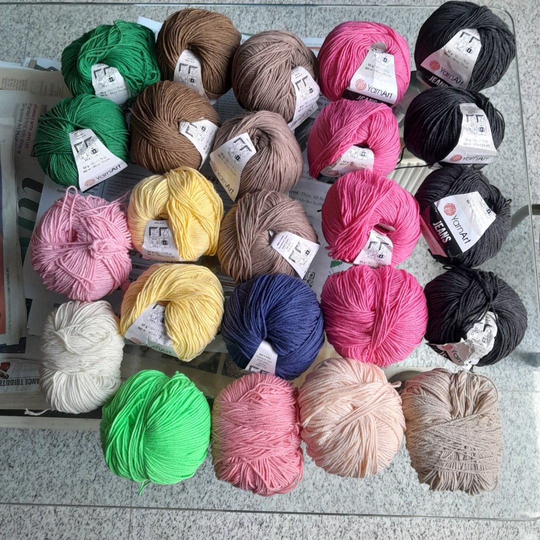 Jeans cotton-acrylic knitting yarn - YarnArt - 15, 50 g, 160 m