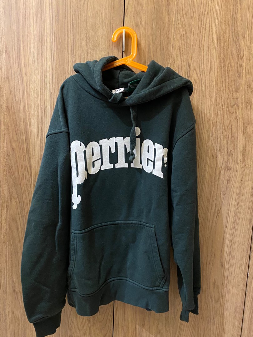 Zara x Perrier Hoodie, 男裝, 外套及戶外衣服- Carousell