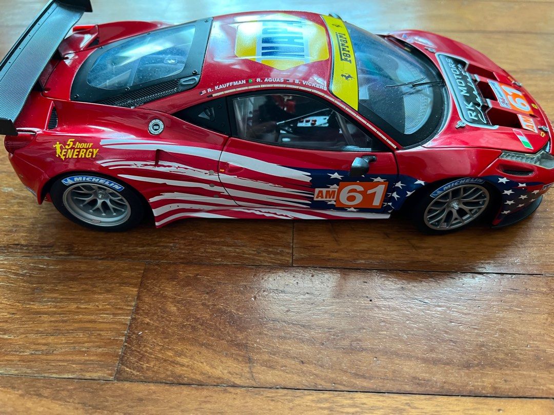 HotWheels 458 LM 2 о1 A F CORSE  1/18 hot-wheels-ferrari-458-italia-