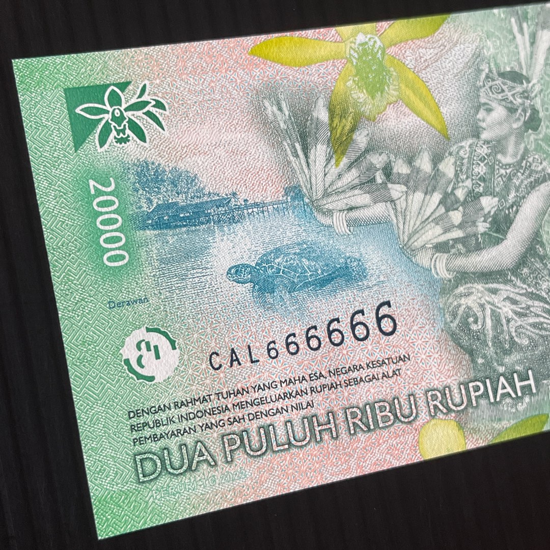 2022 INDONESIA 20,000 20000 RUPIAH CAL 666666 P-166 UNC > DR. G. S. S ...