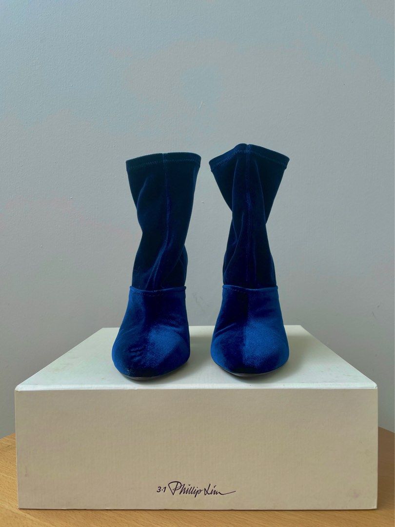 Phillip lim velvet best sale boots