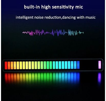 3D Display Pickup Rhythm Lights 32 Bit Led App Sound Control Night ...