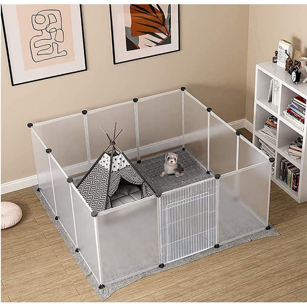 45X35cm Pet House Puppy Plastic Yard Fence Cat Rabbit Playpen