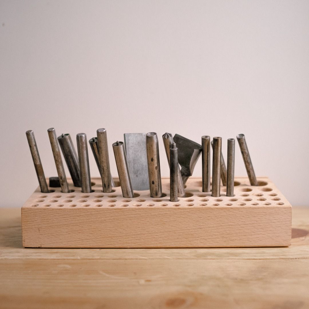68 Styles Leather Holder Tool Wooden, Leather Punch Craft Tool Rack
