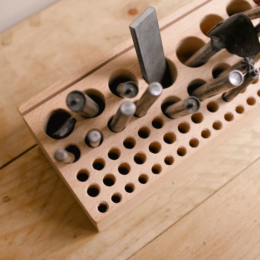 68 Styles Leather Holder Tool Wooden, Leather Punch Craft Tool Rack