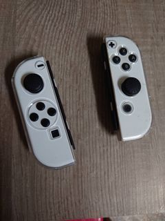 二手 任天堂 Nintendo switch joy-con 手把 OLED白 附保護殼