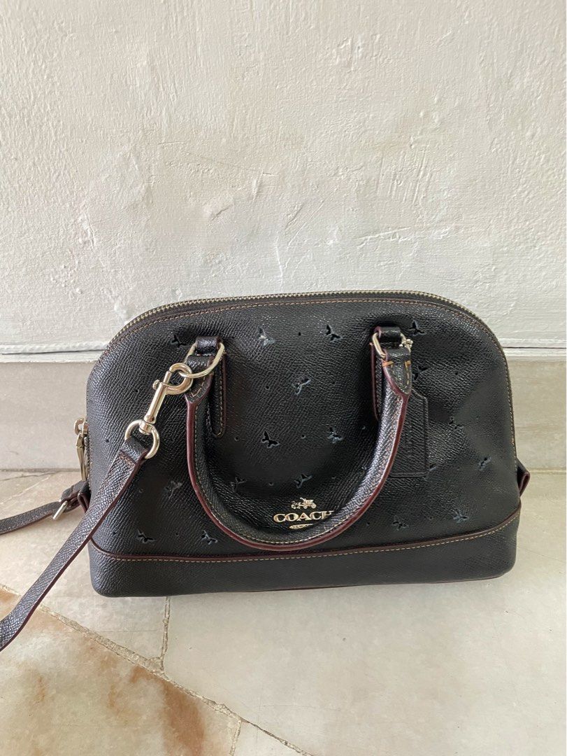Coach Mini Sierra Satchel Perforated Leather Bag