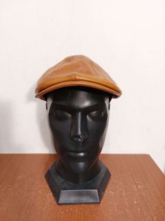 日本製 Ermenegildo Zegna EZ 真皮 古著 狩獵帽 小偷帽 鴨舌帽