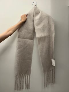 日本品牌淺灰紫色頸巾 Japanese brand Light Purple Scarf64245148807041110