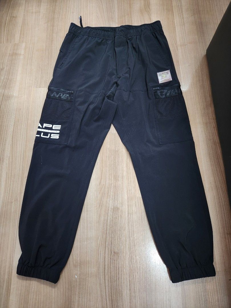AAPE Woven Track Pants, Men's Fashion, Bottoms, Joggers on Carousell
