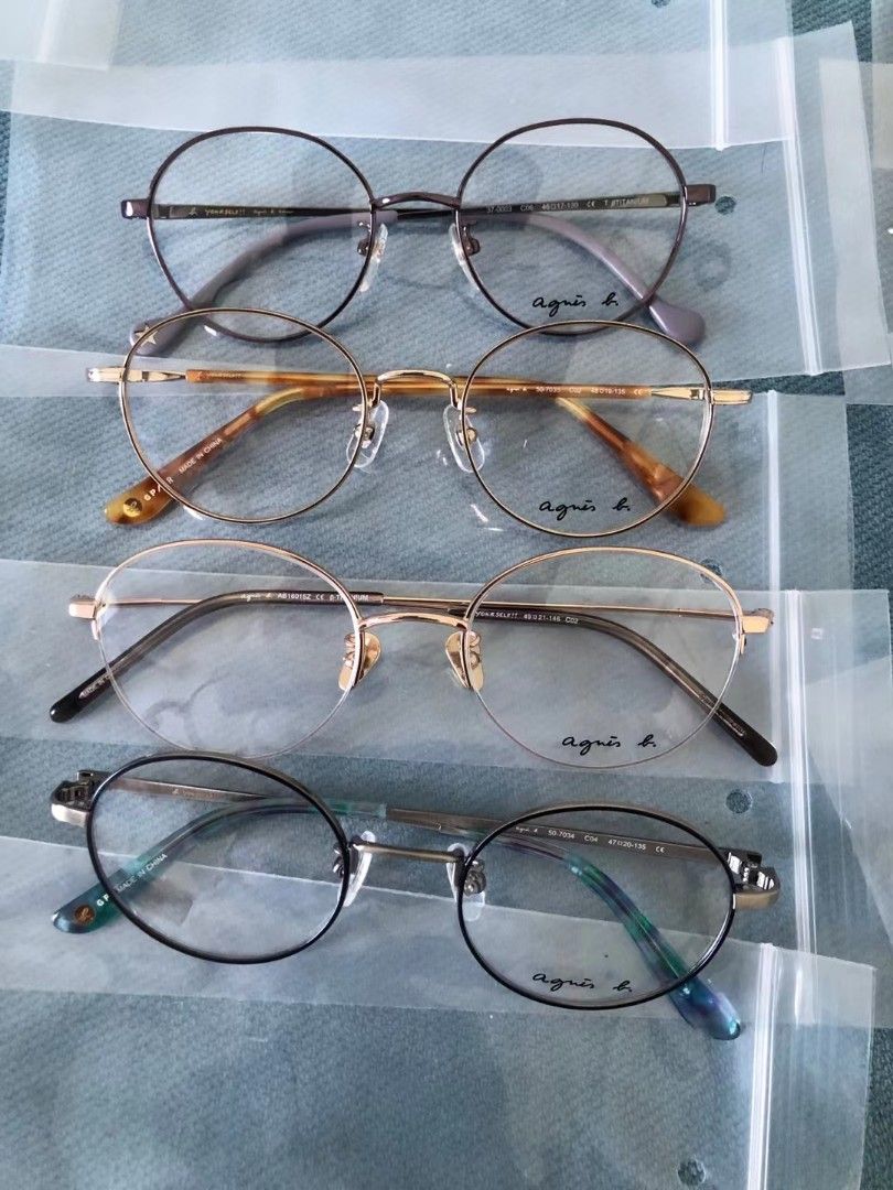 Agnes b cheap titanium glasses