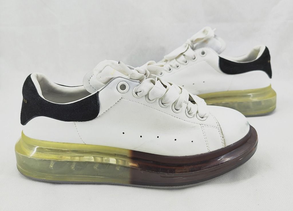ALEXANDER McQueen transparent sole in white sneaker UK7