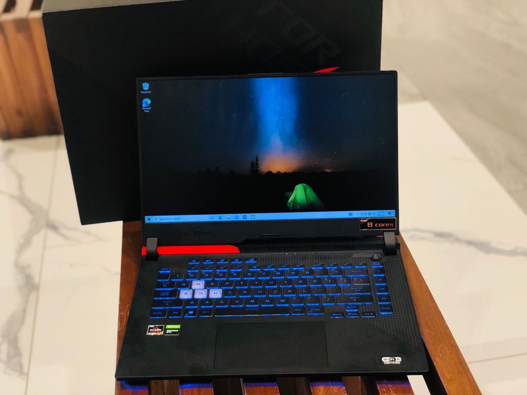 Asus Rog 512 ASUS ROG STRIX 16 GB 512 SSD Storage AMD RYZEN 7 4800H SERIES NVIDIA ...