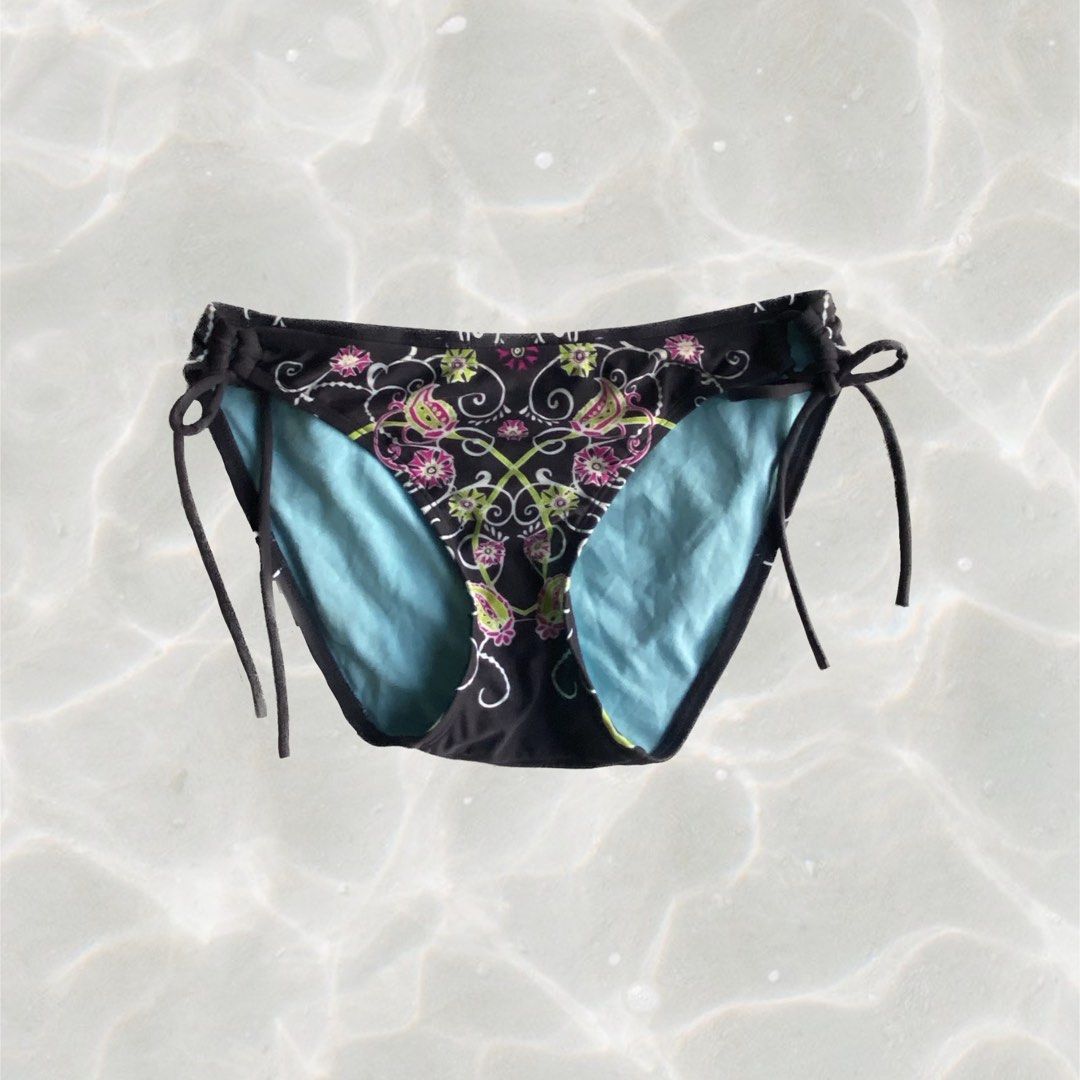 Athleta vintage black swim string bikini underwear y2k summer