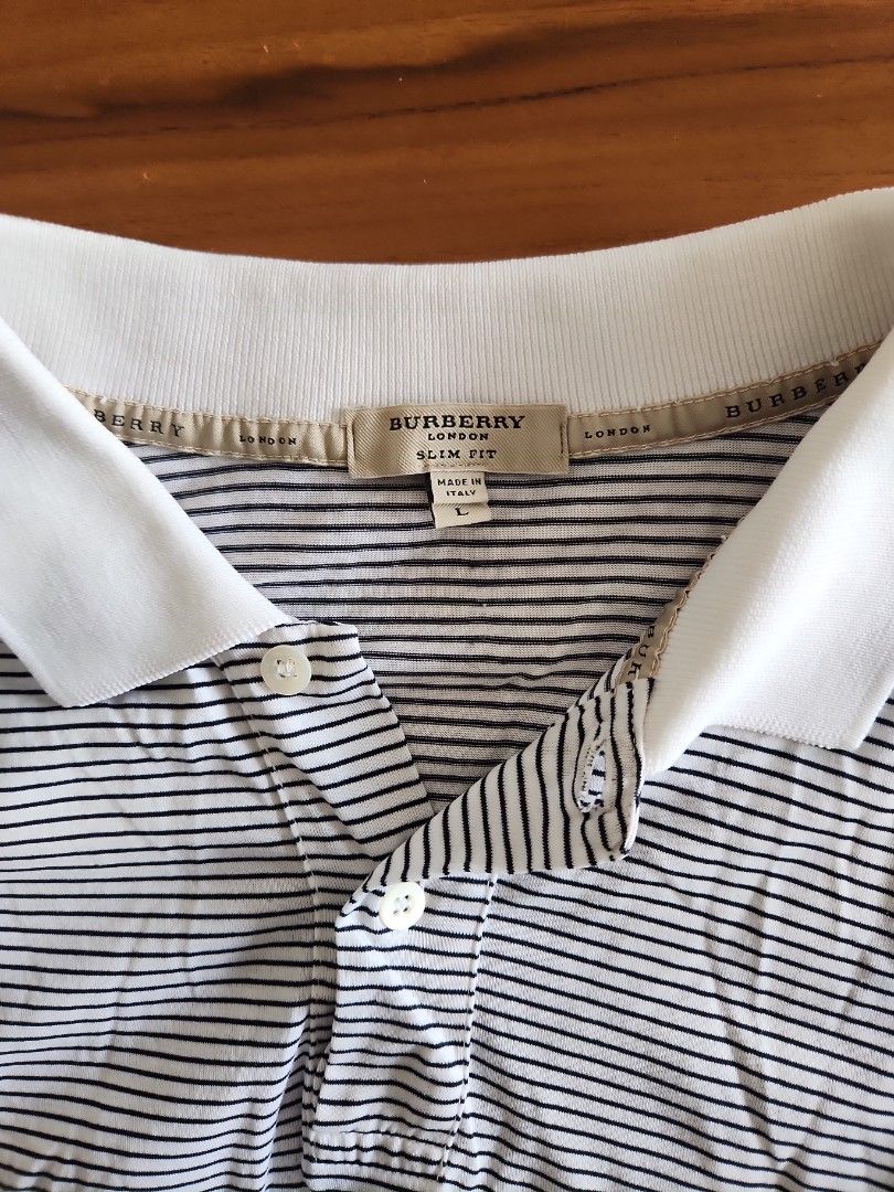 Burberry slim fit top polo shirt