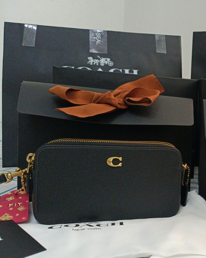 Coach kira crossbody black best sale