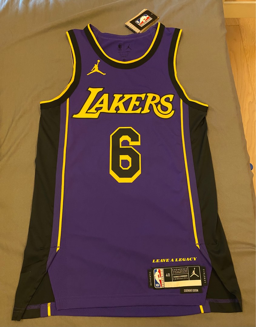Authentic NBA Lebron James Jersey LA Lakers Basketball, Men's