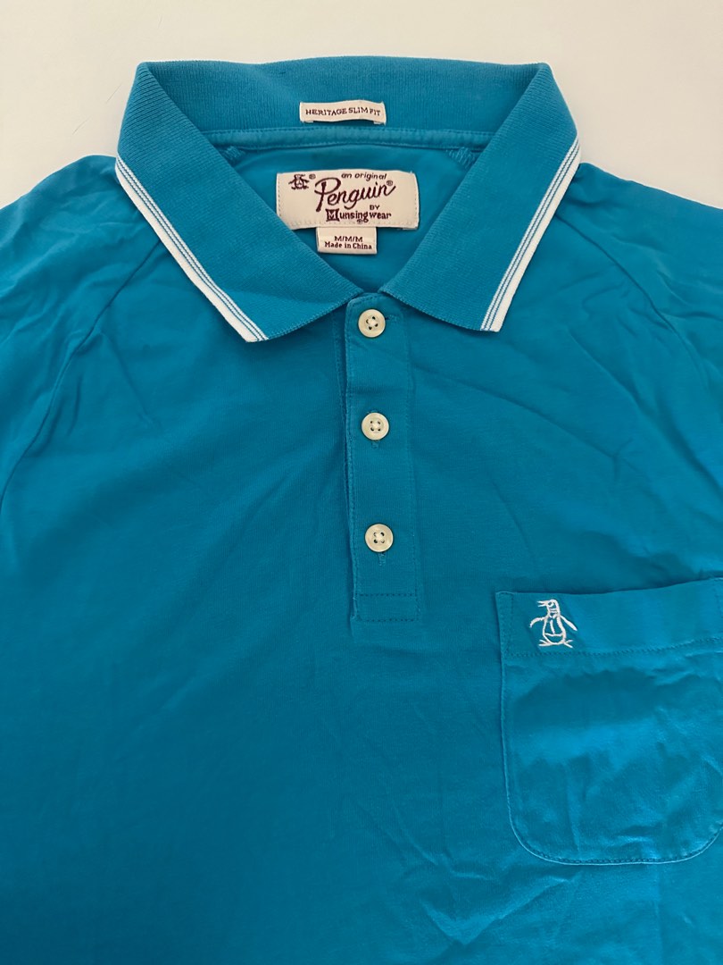 Authentic penguin polo shirt, Men's Fashion, Tops & Sets, Tshirts ...