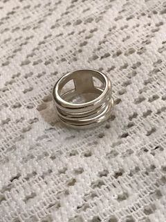 Authentic Tiffany & Co Spiral Silver Ring