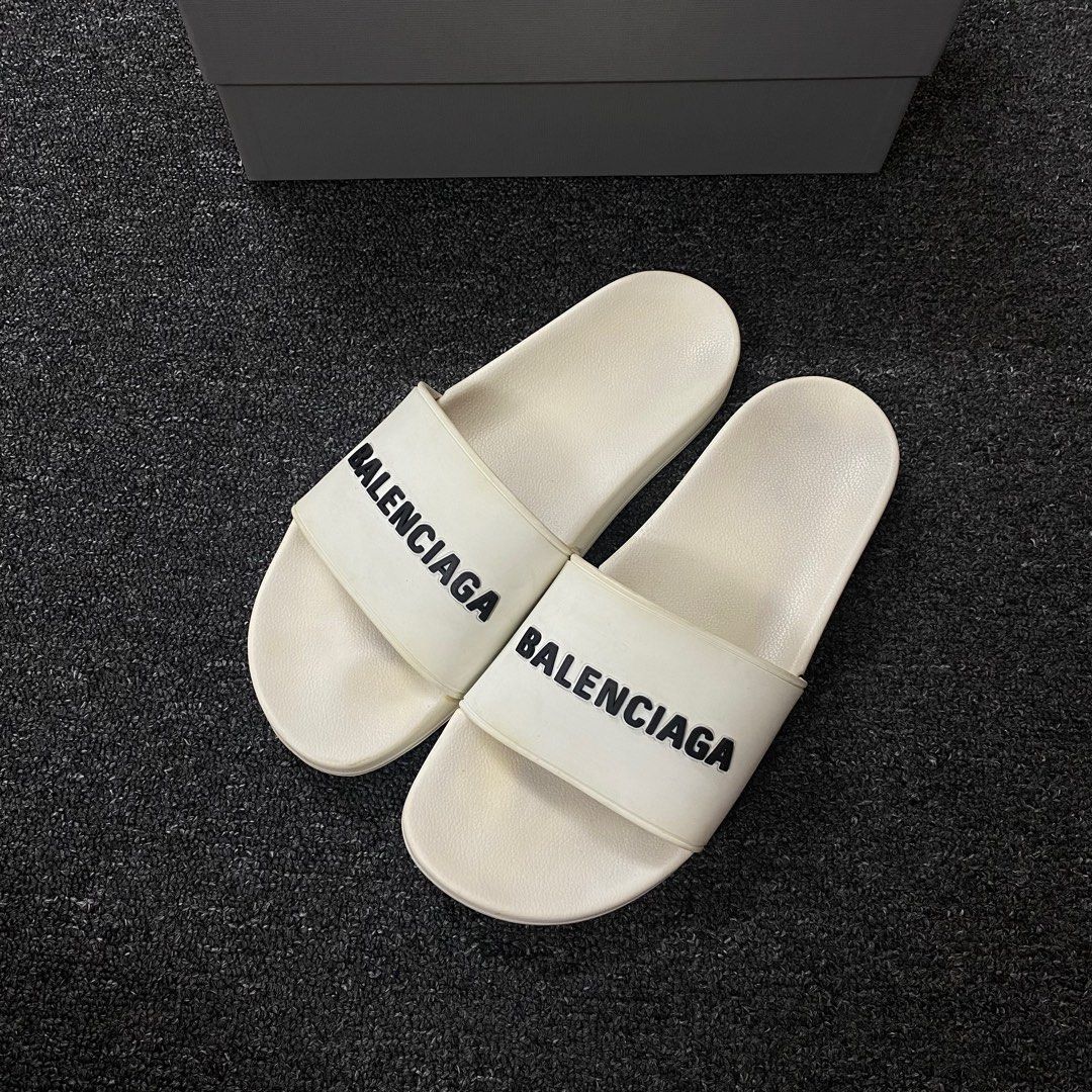 Balenciaga 2025 white slides