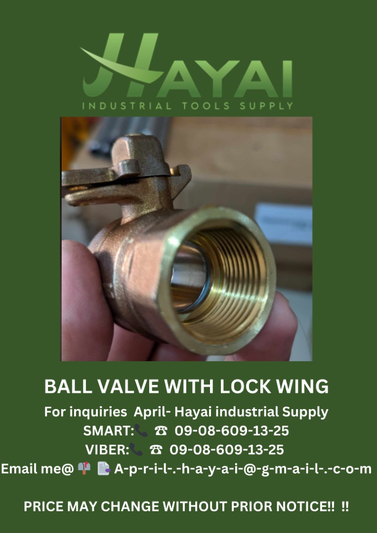 Ball valve with lock wing, Commercial & Industrial, Construction Tools