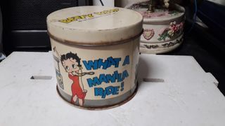Betty Boop What A Manila Ride Tin Can, preowned