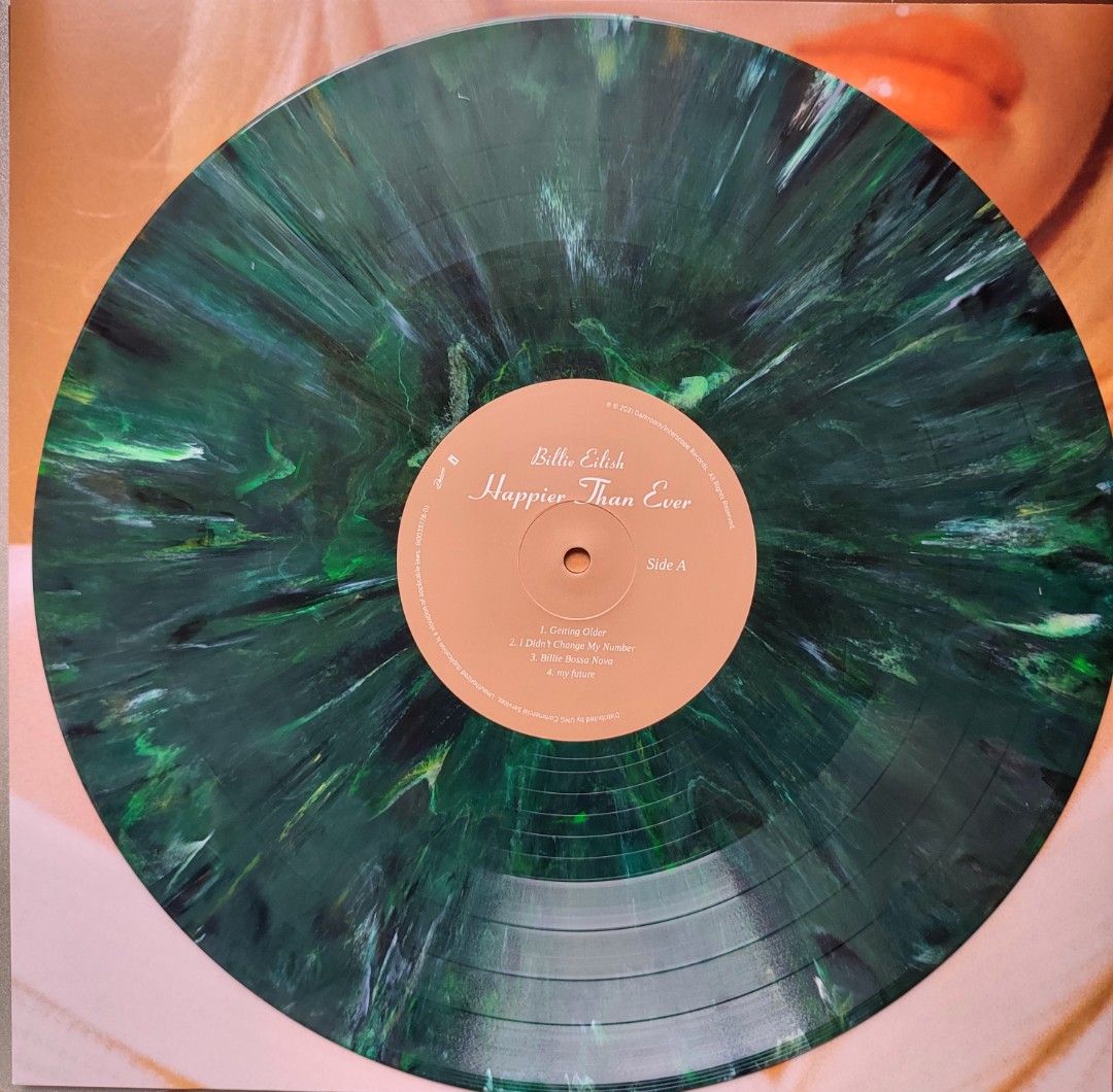 現貨」Billie Eilish -限量環保膠limited edition vinyl 實拍圖, 興趣