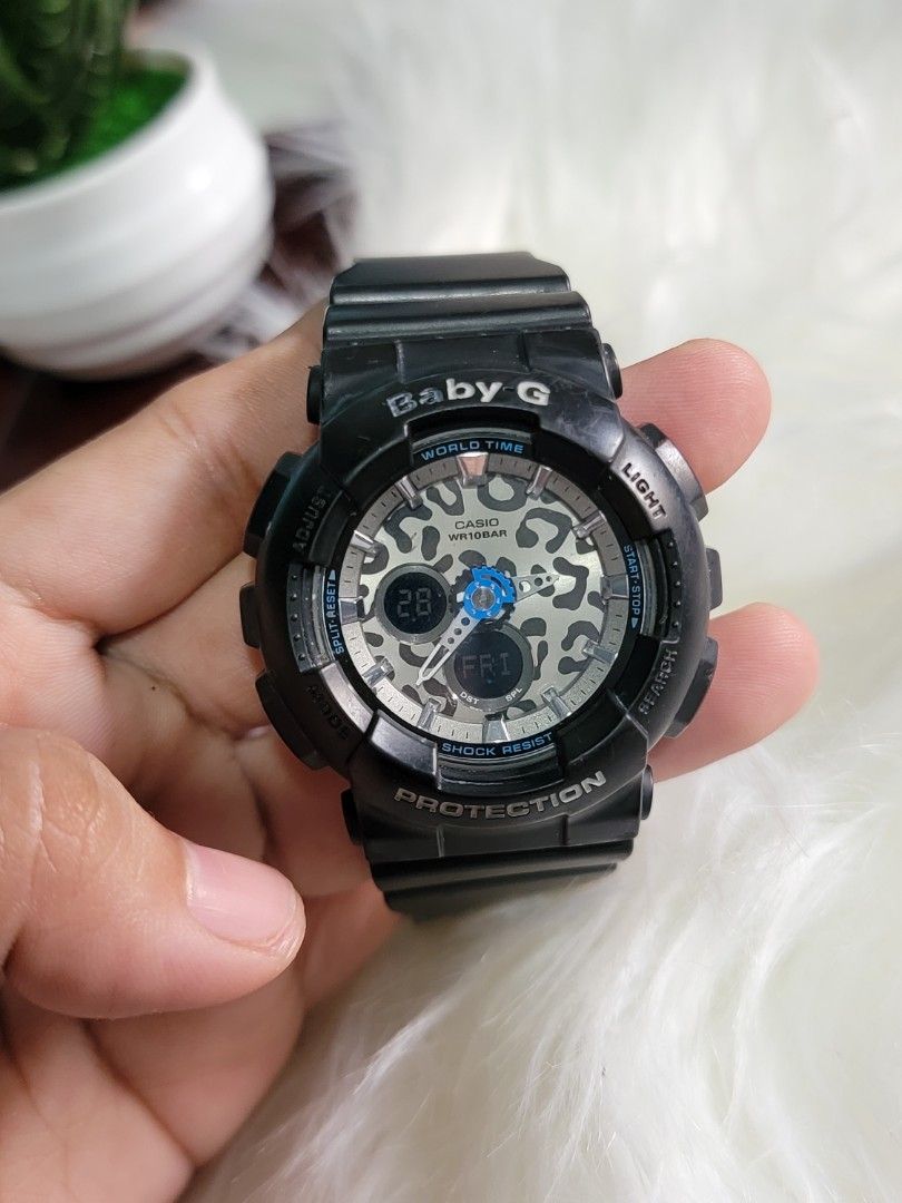 Black Casio Baby G Digital Analog Watch BA120LP 1A