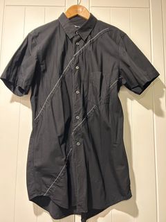 BLACK COMME DES GARÇONS 川久保玲 線條設計款襯衫 XL 日本購入正品