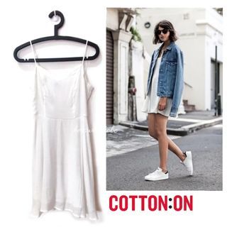 BNWOT Cotton on white cami dress