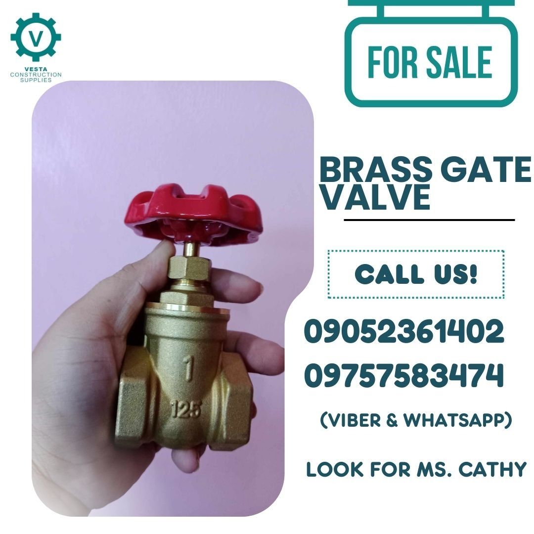 BRASS GATE VALVE (Category: Construction & Building Materials) located in Manila. Submitted by cathvesta_sales (Listing ID 1253756759, Image 1). Description: SALE❗️❗️❗️ SALE ❗️❗️❗️SALE ❗️❗️❗️ GATE VALVE FOR INQUIRIES AND FASTER TRANSACTIONS PLS MESSAGE OR CALL; ☎️0905-236-1402 ☎️0975-758-3474 📲0905-236-1402 (VIBER NUMBER) Look for Ms. Cath Products: ▫️Machinery ▫️Electrical ▫️Valves & Fittings ▫️ Metals ( Stainless,BI ,Galvanized , etc) ▫️Electr