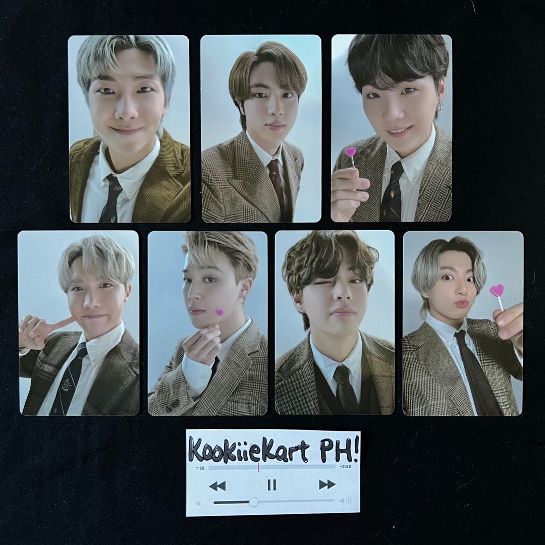 BTS SET Festa Advent Calendar Blue Back Photocard Photocards RM Jin