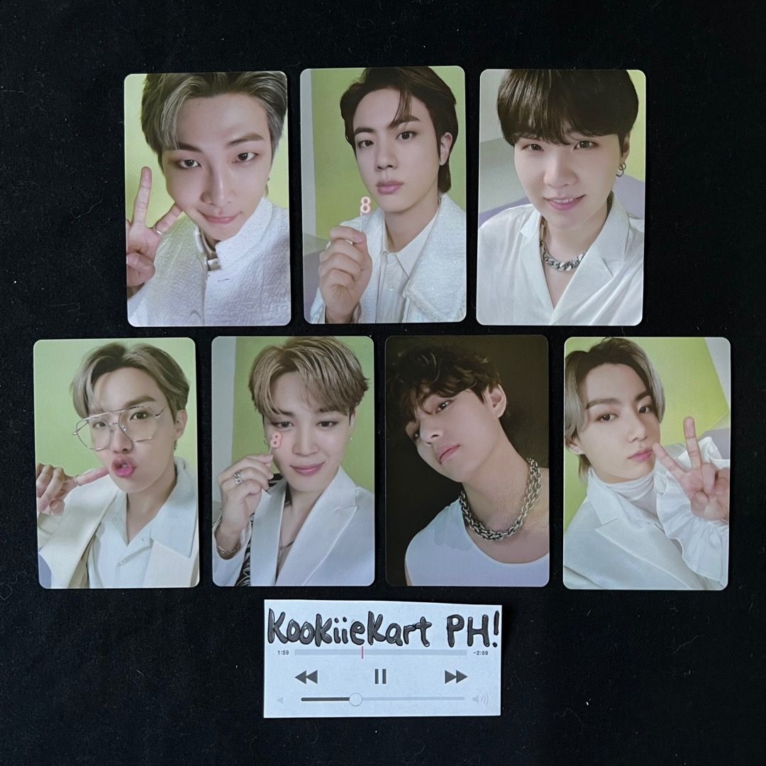 BTS SET Festa Advent Calendar Green Back Photocard Photocards RM Jin