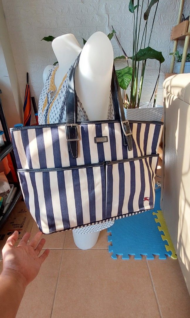 Burberry striped bag discount