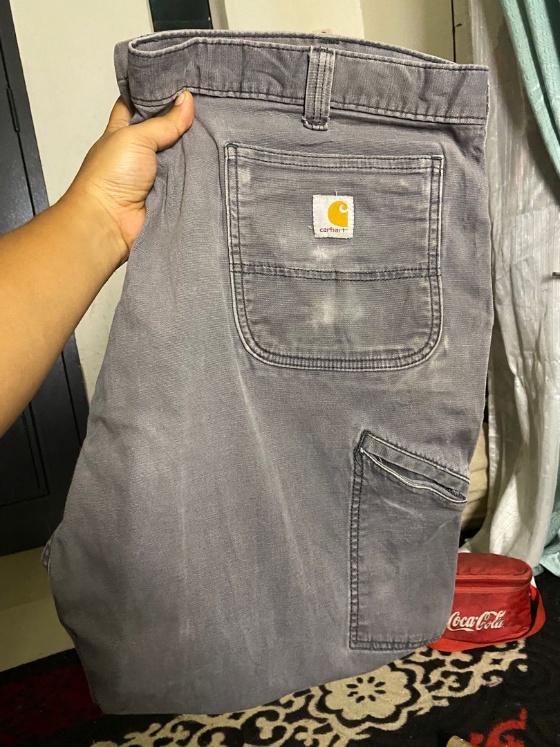 Carhartt Double Knee Rework, Men's Fashion, Bottoms, Trousers on Carousell