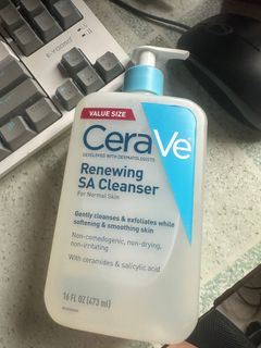 CeraVe Sa Cleanser 水楊酸洗面：改善黑頭白頭粉刺暗瘡印洗面奶 473ml64224864066179110