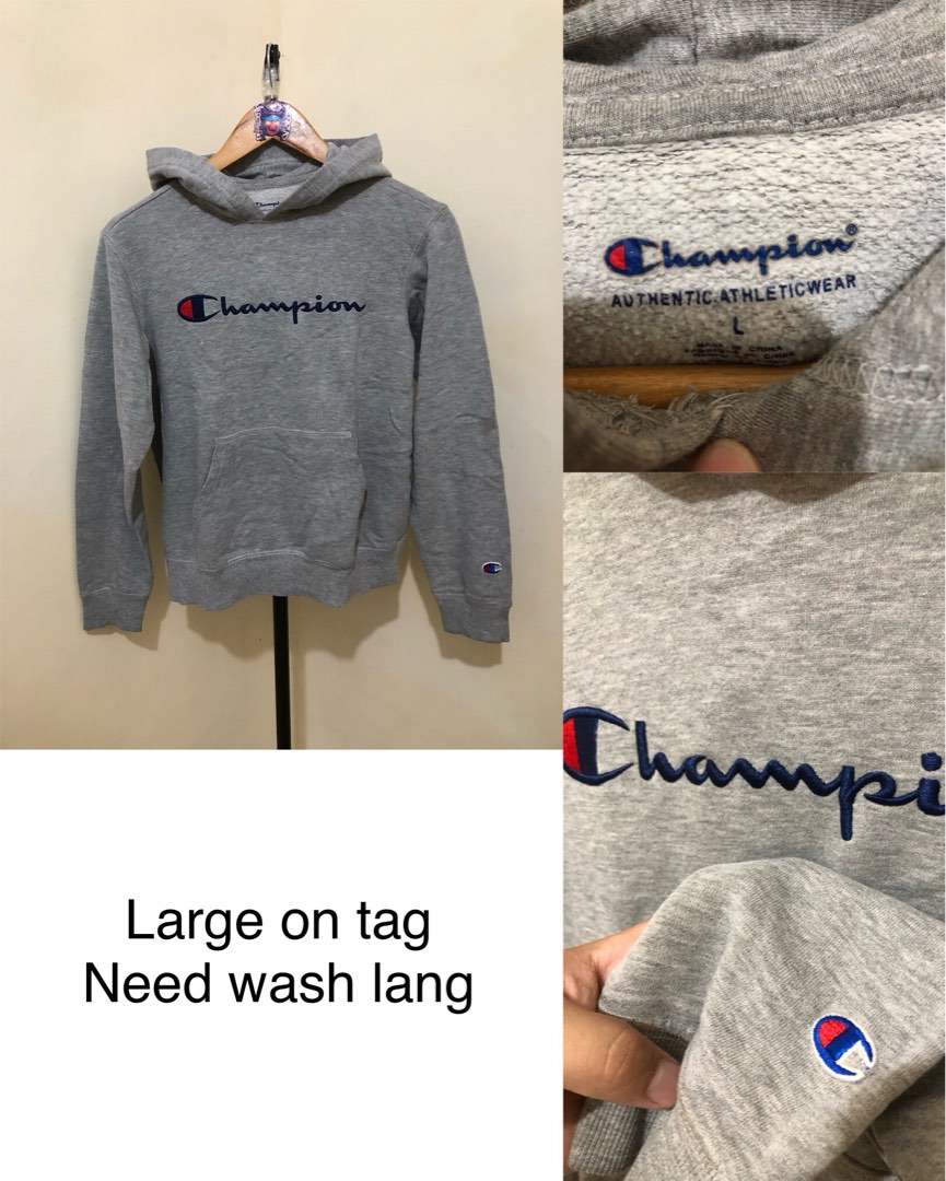 Champion sweater fake online vs real woman