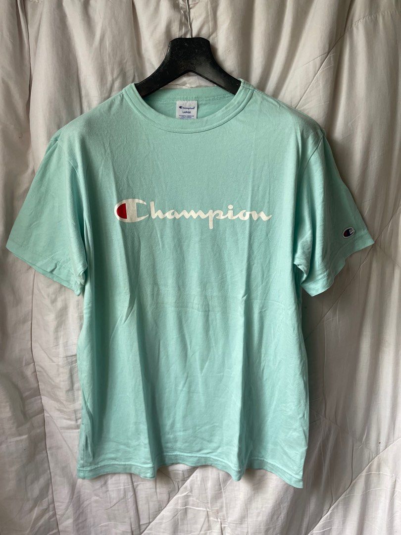 Mint green champion shirt top