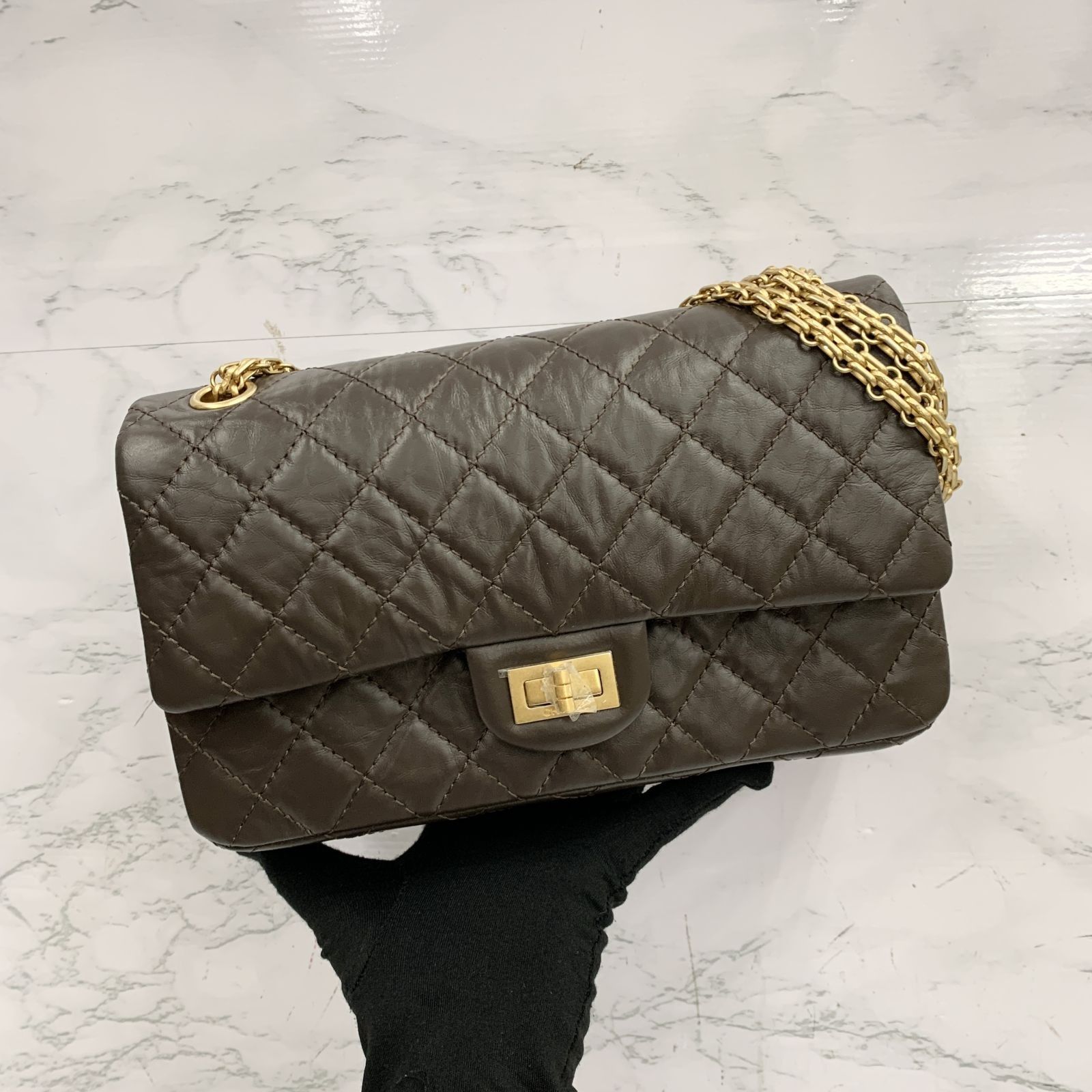 Chanel 2.55 Reissue 226 Black GHW, Luxury, Bags & Wallets on Carousell