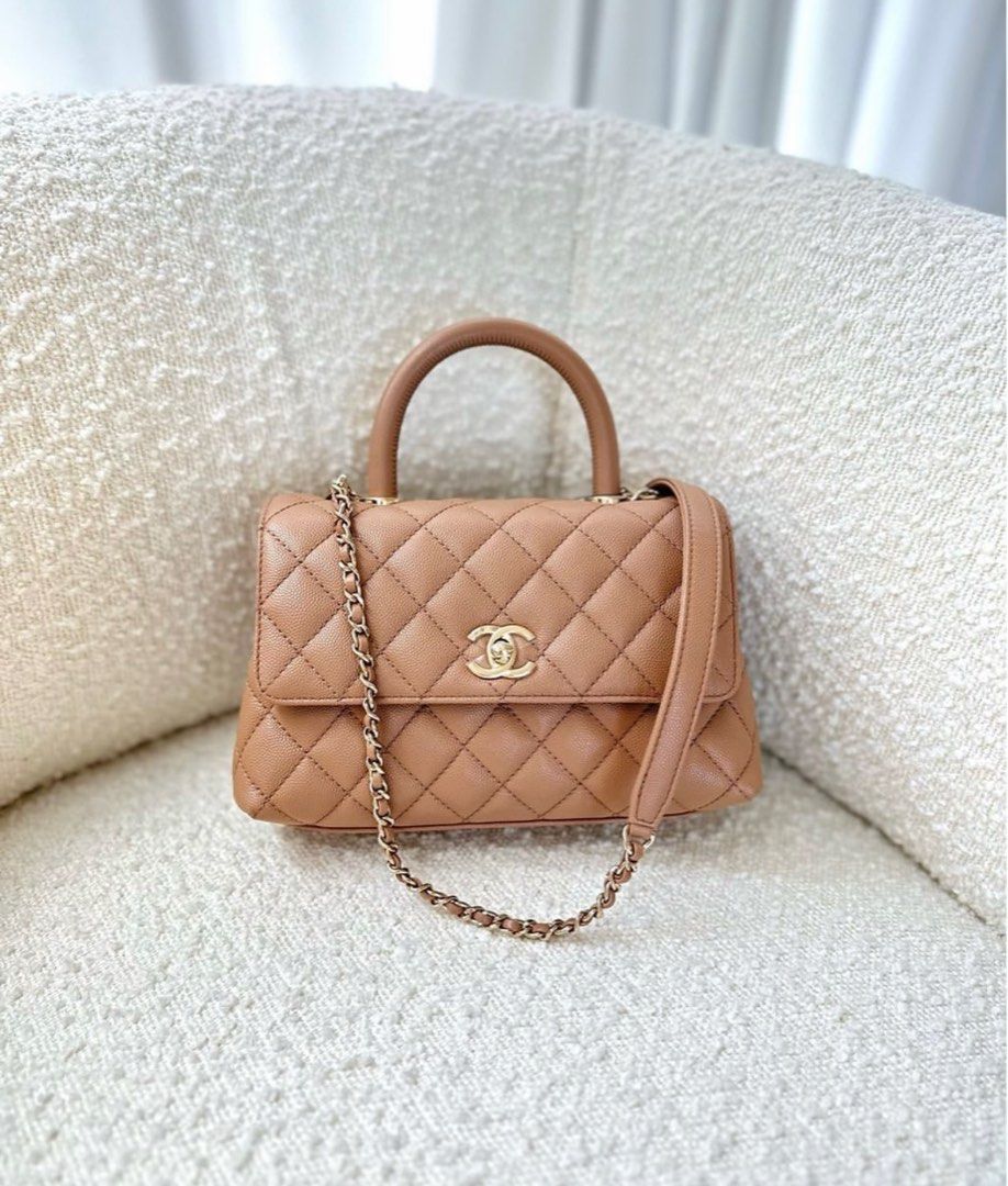 Chanel Coco Handle small size 22K, Luxury, Bags & Wallets on Carousell
