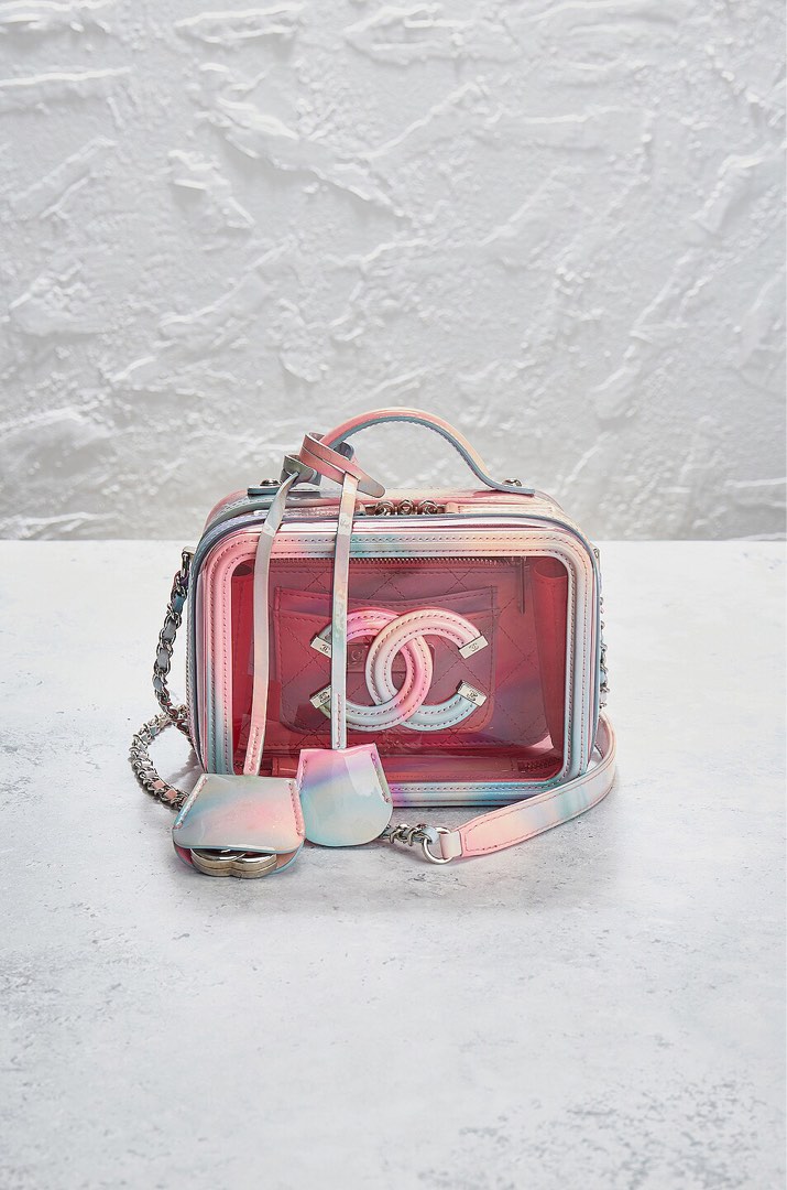 Chanel pvc vanity case discount
