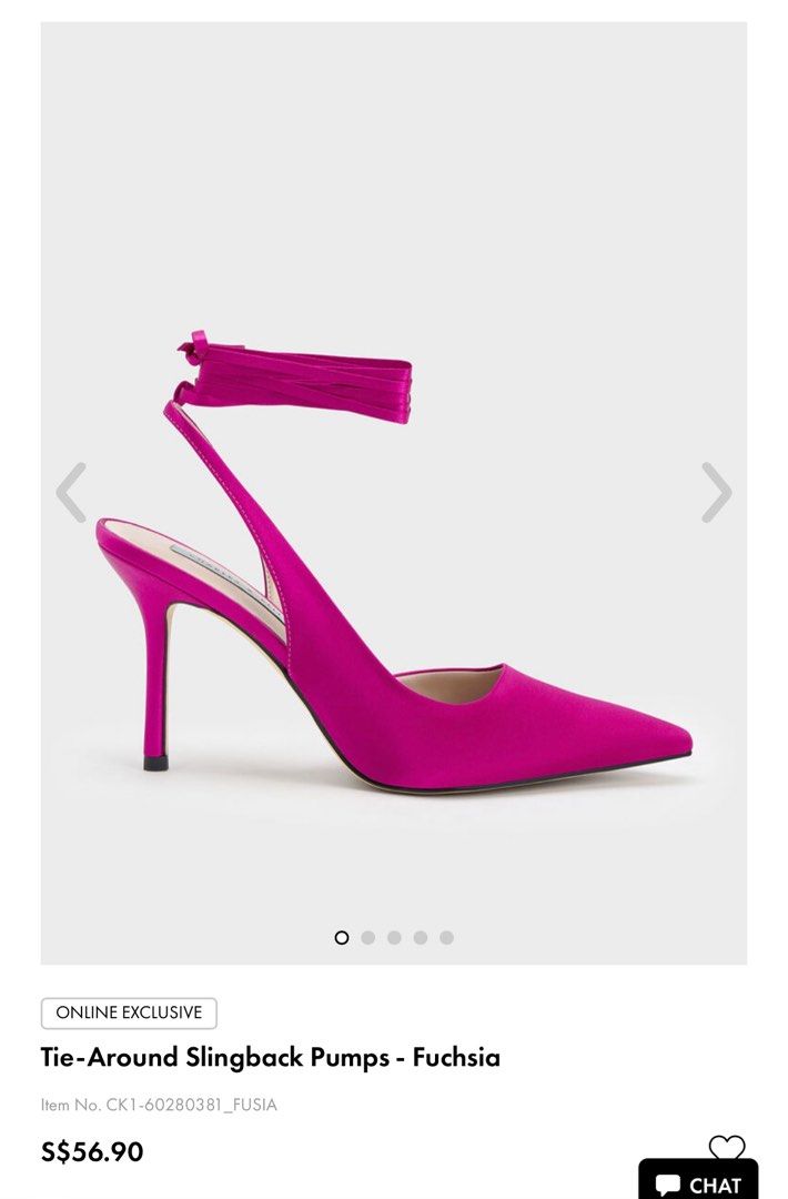 Fuchsia heels best sale
