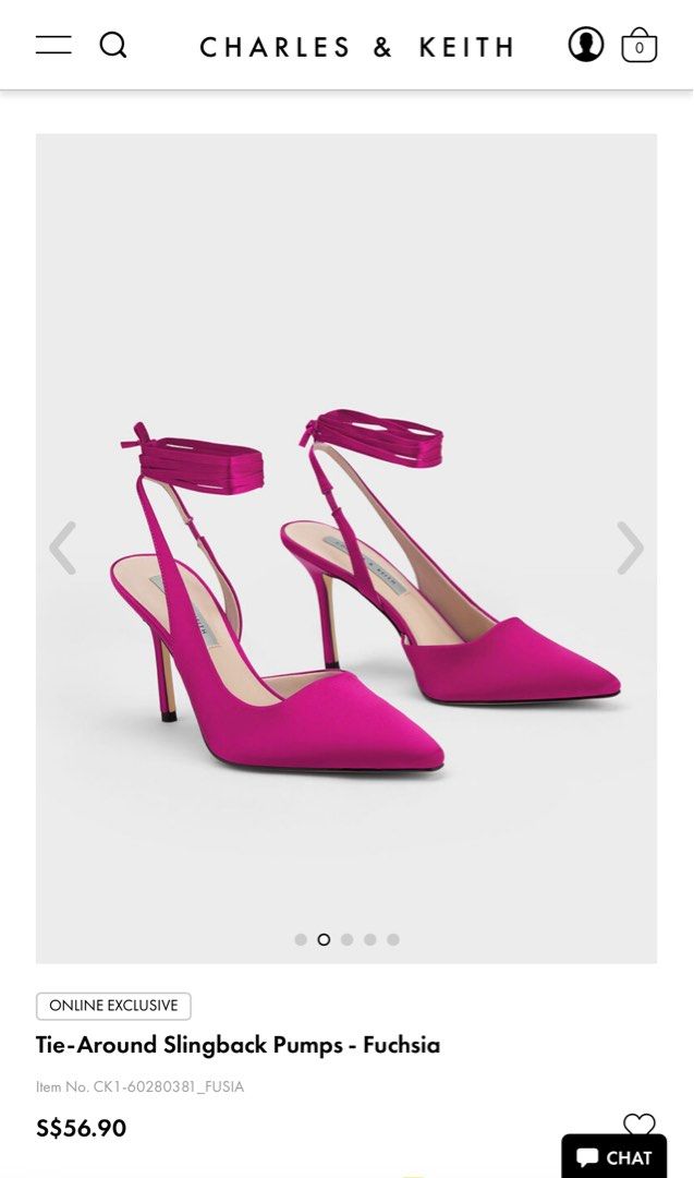 Fushia high heels store