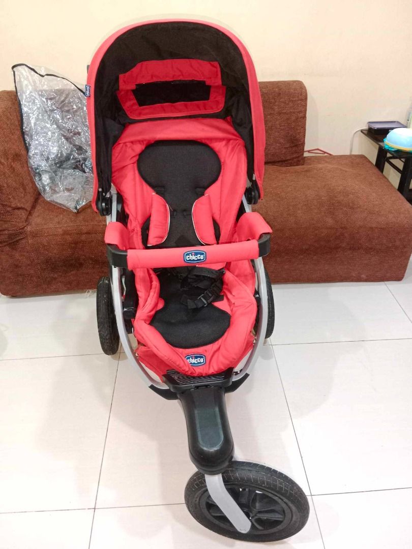CHICCO ACTIV3 STROLLER RED Babies Kids Going Out Strollers