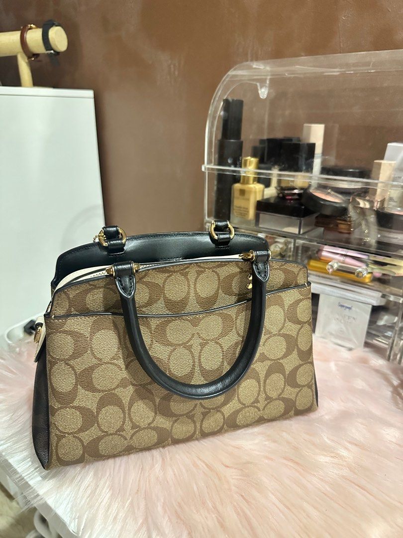 Mini lillie carryall hotsell in blocked signature canvas