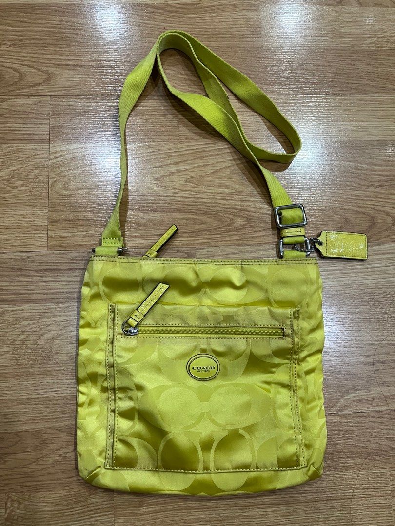 Neon on sale coach purse