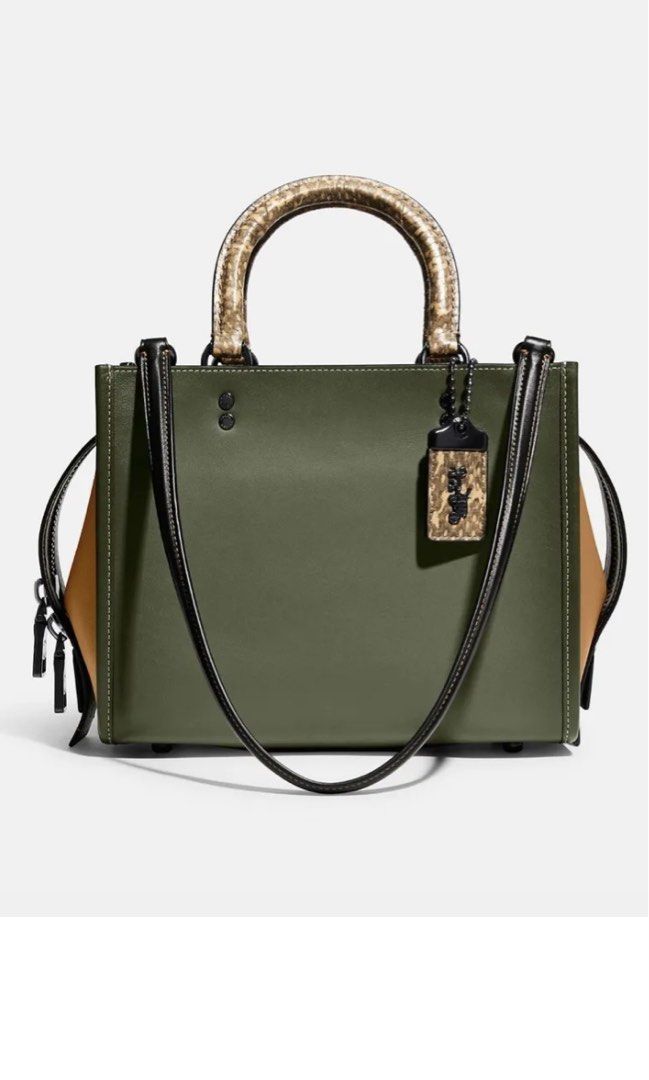 Dakotah satchel with 2024 colorblock snakeskin detail