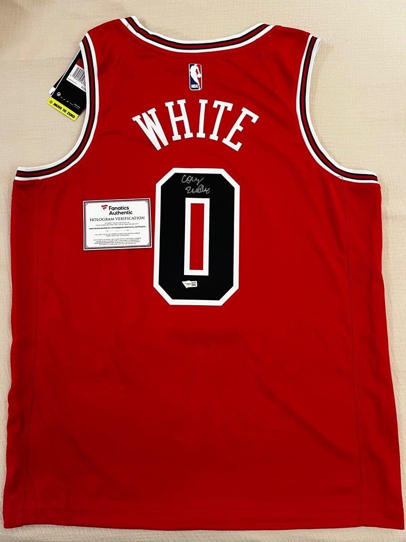 Coby White Fanatics signed jersey with Hologram verification