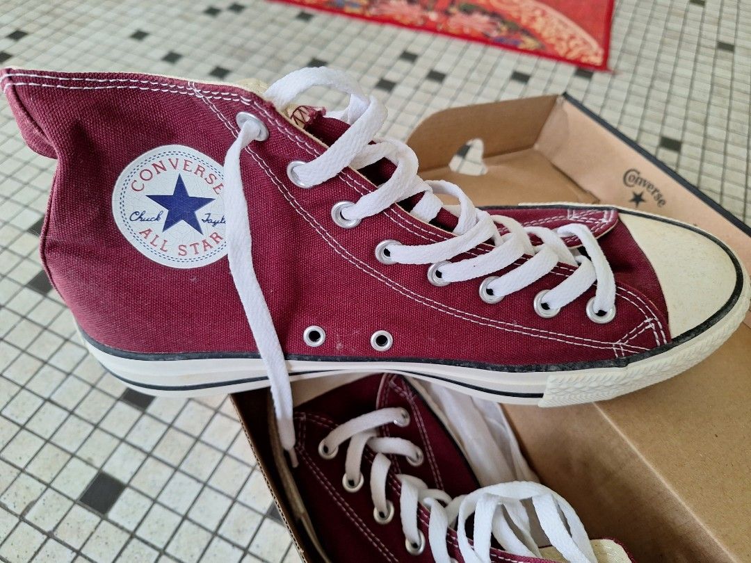 Maroon converse new arrivals shoes womens