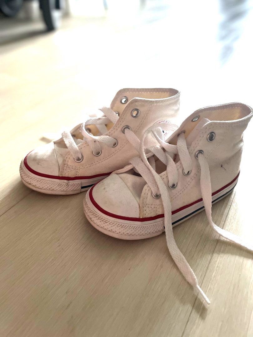 White converse high tops infant new arrivals
